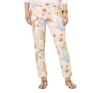 Lauren Ralph Lauren Floral Denim Jeans Sz 12